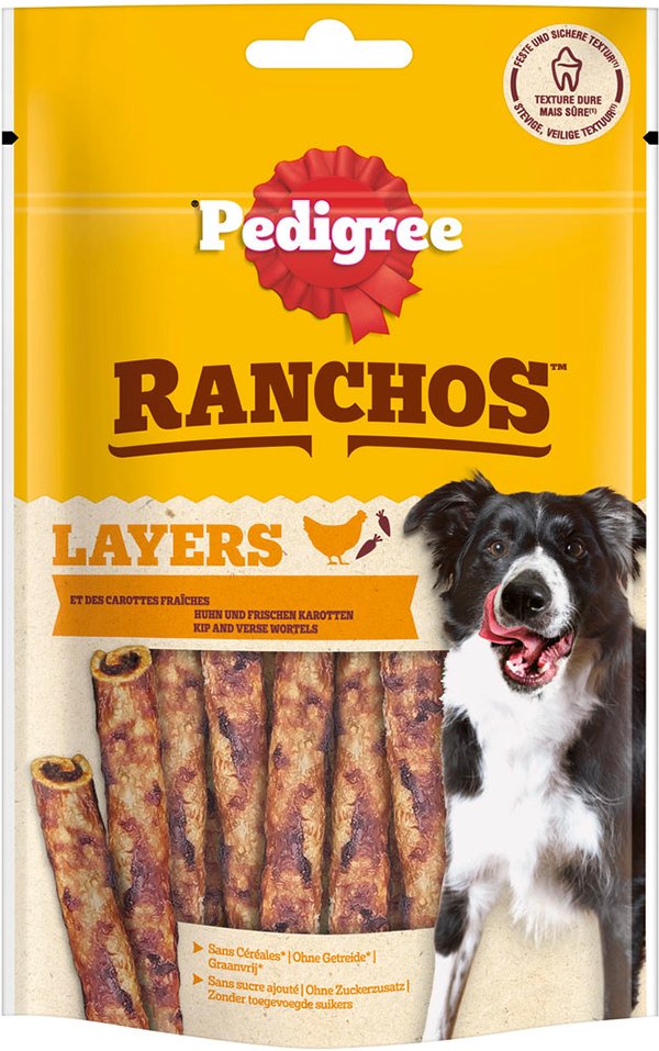 Pedigree Ranchos Layers - Sparpaket: Huhn 8 x 60 g