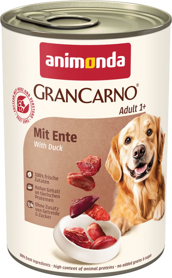 Sparpaket animonda GranCarno Original 12 x 400 g - mit Ente