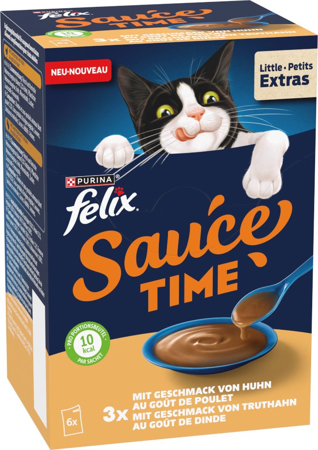 Sparpaket Felix Sauce Time 12 x 40 g - mit dem Geschmack von Huhn & Truthahn