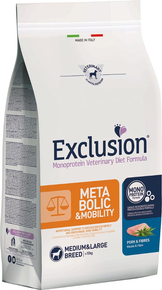 Thumbnail - Exclusion Metabolic & Mobility Schwein & Ballaststoffe Medium/Large - 12 kg