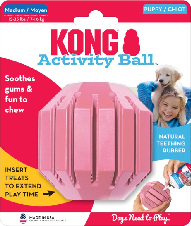 Thumbnail - KONG Puppy Activity Ball - Größe M: Ø 7,6 cm