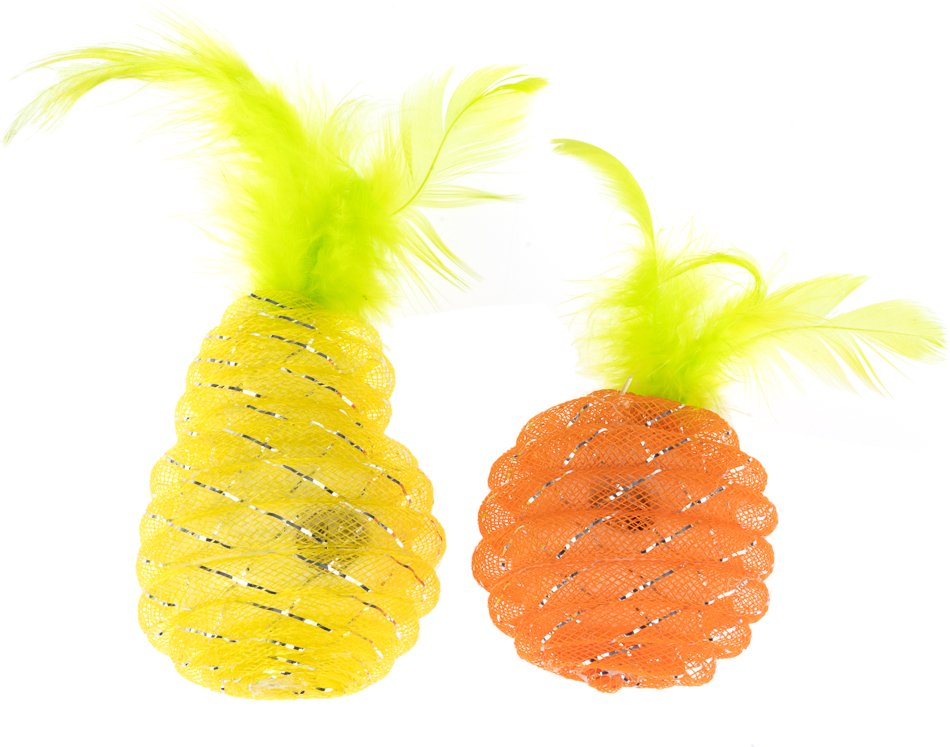 Thumbnail - TIAKI Katzenspielzeug-Set Birne & Orange - 2er Set