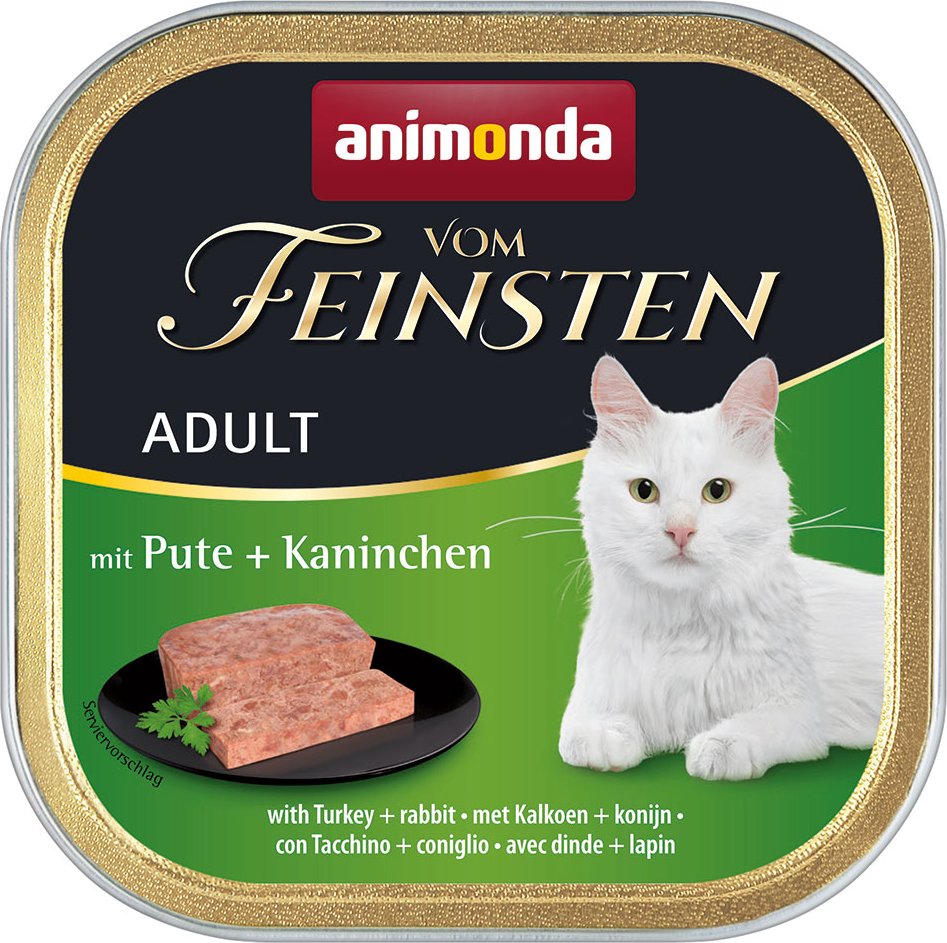 animonda Kombi-Paket: 32 x 100 g Vom Feinsten Adult + 20 x 15 g Milkies Selection - Pute & Kaninchen + Milkies Snack (4 ...