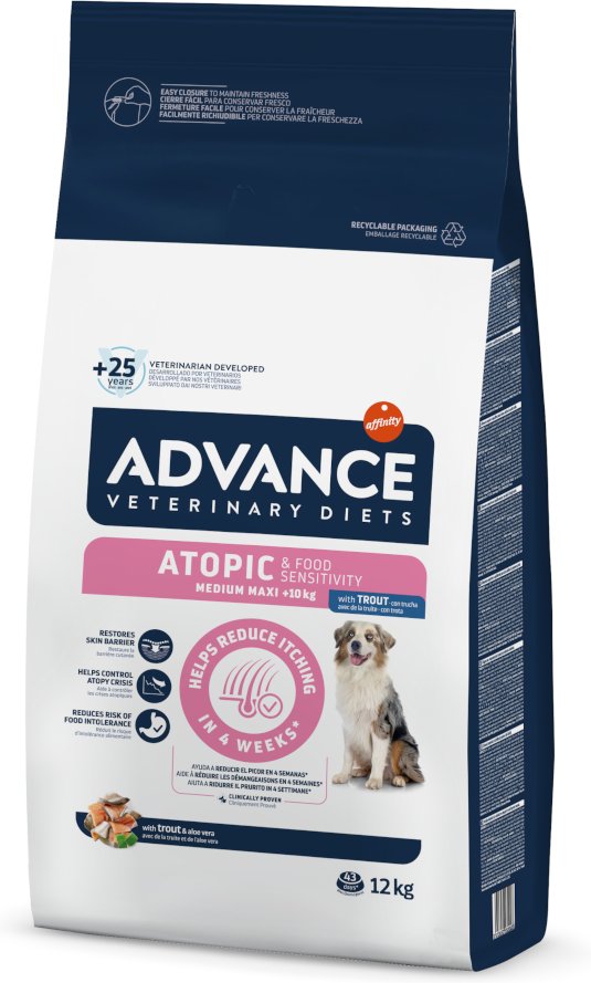 Thumbnail - 2 kg gratis! 12 kg Advance Veterinary Diets - Atopic mit Forelle