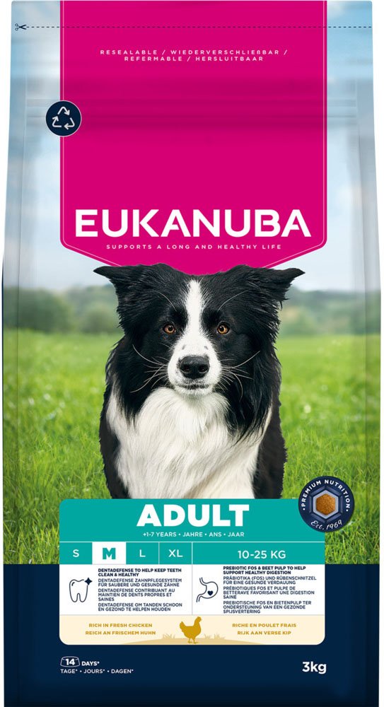 Eukanuba Premium Nutrition Adult Medium Breed Huhn - 3 kg