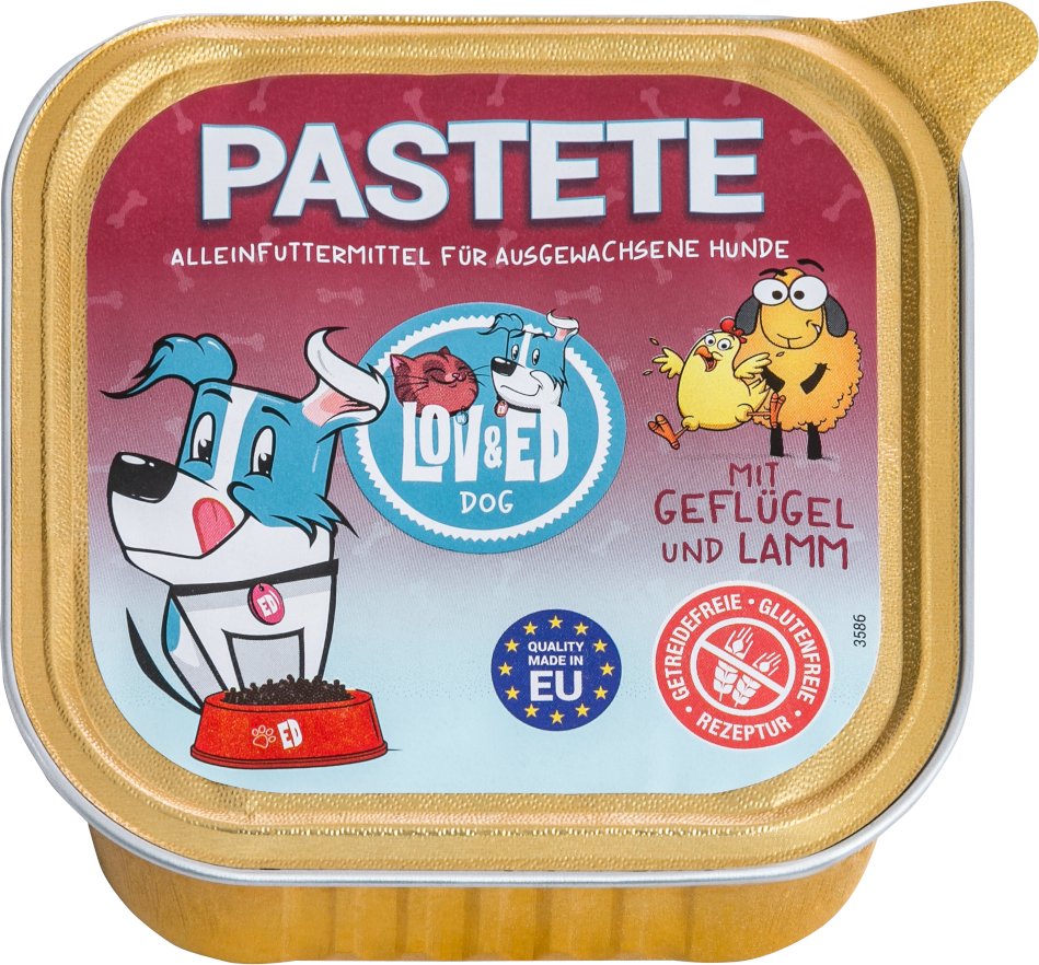 Lov & Ed Pastete 12 x 150 g - mit Geflügel & Lamm