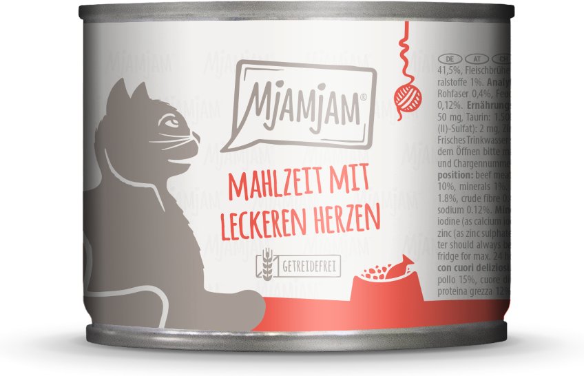 MjAMjAM 6 x 200 g - Mahlzeit mit leckeren Herzen