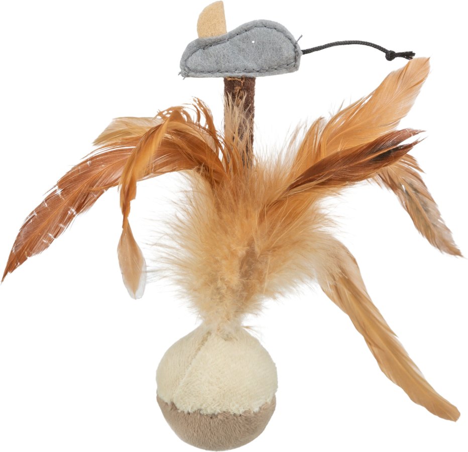 Trixie Steh-auf-Federball mit Maus - 1 Stück