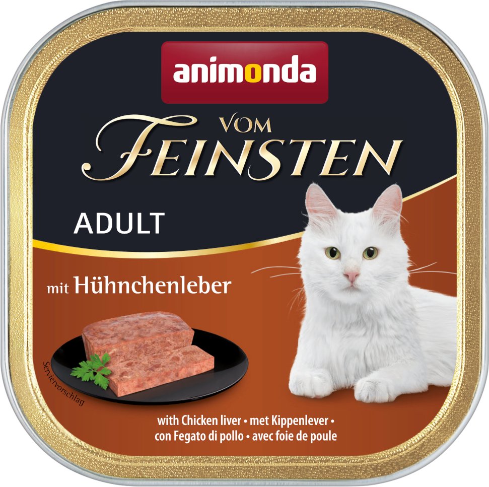 animonda Kombi-Paket: 32 x 100 g Vom Feinsten Adult + 20 x 15 g Milkies Selection - Hühnchenleber + Milkies Snack (4 Sor...