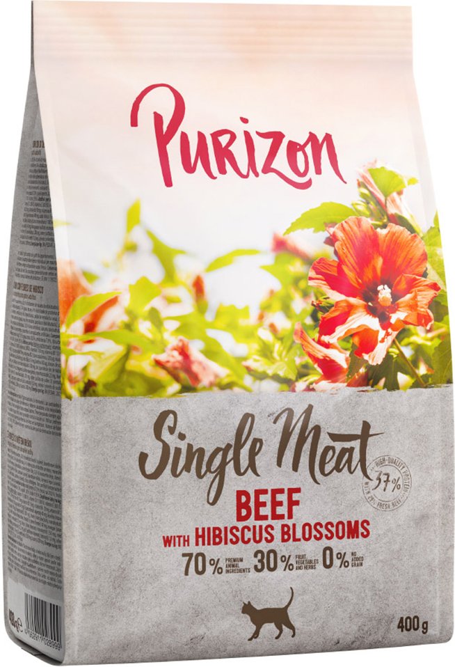 Purizon Single Meat Rind mit Hibiskusblüten - 400 g