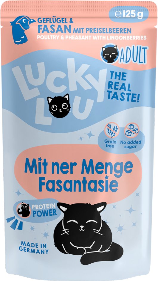 Sparpaket Lucky Lou Adult 48 x 125 g - Geflügel & Fasan