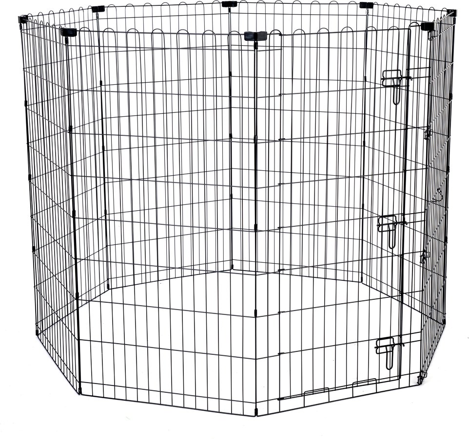 TIAKI Welpenfreilauf aus Metall, hoch - 8 Paneele à B 61 x H 122 cm