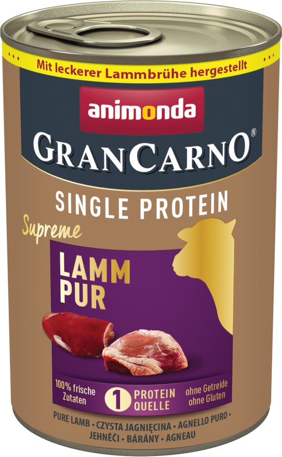 Sparpaket animonda GranCarno Adult Single Protein Supreme 24 x 400 g - Lamm Pur