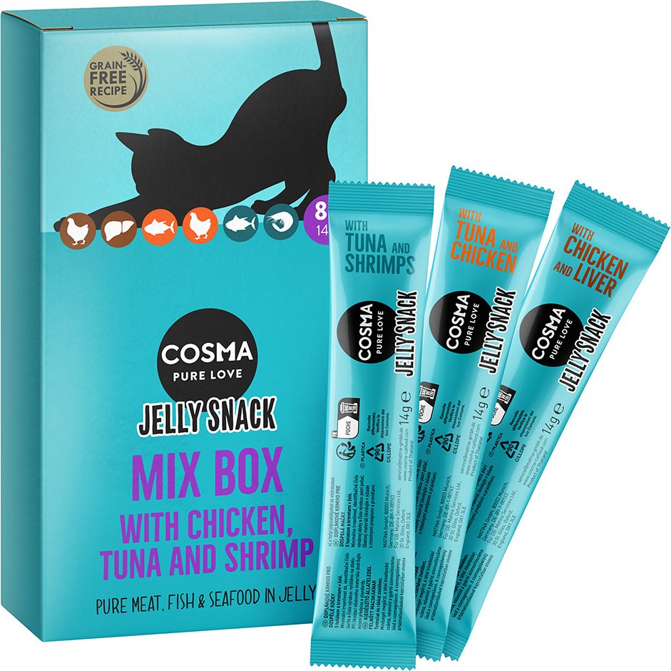 Sparpaket Cosma Jelly Snack 24 x 14 g - Mixpaket 2