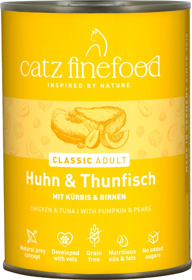 Sparpaket catz finefood 24 x 400 g - Huhn & Thunfisch