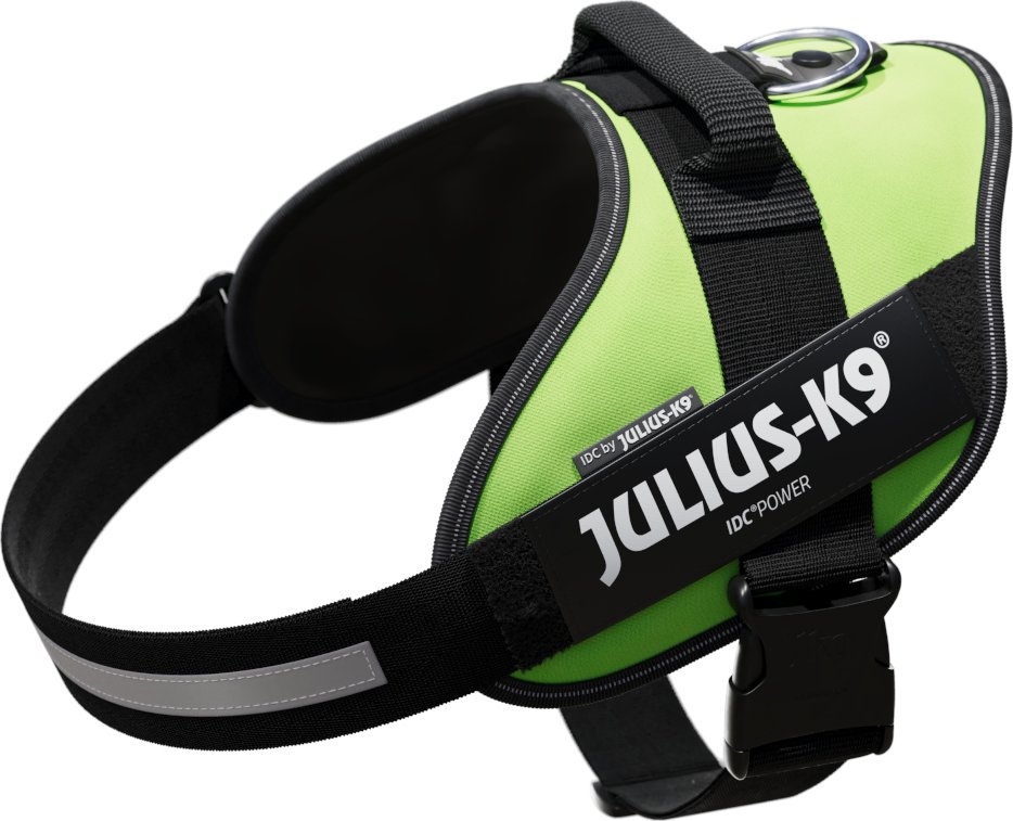 Julius-K9 IDC®-Powergeschirr - neon grün - Größe XL: Brustumfang 71 - 96 cm