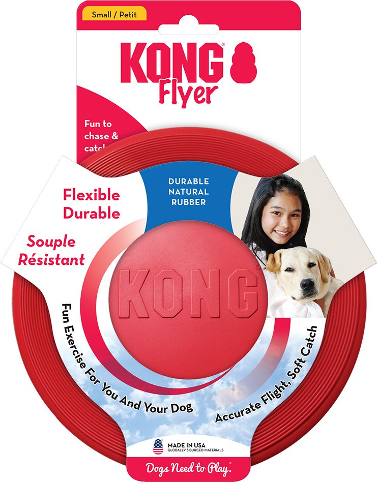 KONG Flyer Hundefrisbee - Sparset: 2 Stück Gr. S: Ø 18 cm