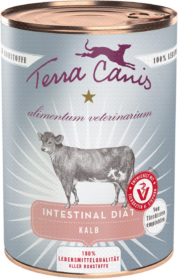 Sparpaket Terra Canis Alimentum Veterinarium Intestinal 12 x 400 g - Kalb