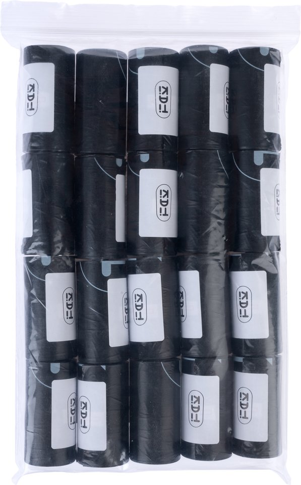 TIAKI Schwarze Hundekotbeutel - 60 Rollen á 15 Beutel (900 Beutel)