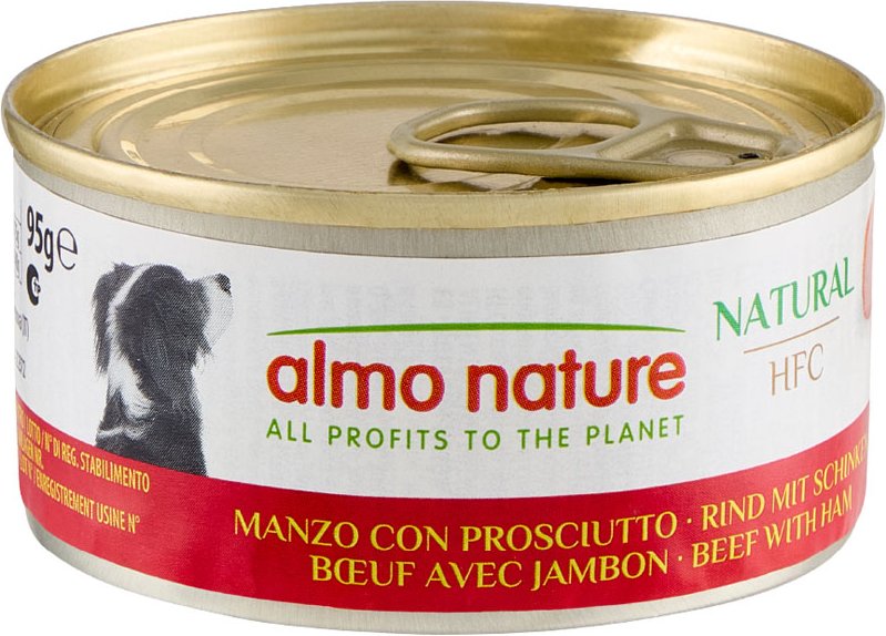 Sparpaket Almo Nature HFC 12 x 95 g - Rind mit Schinken