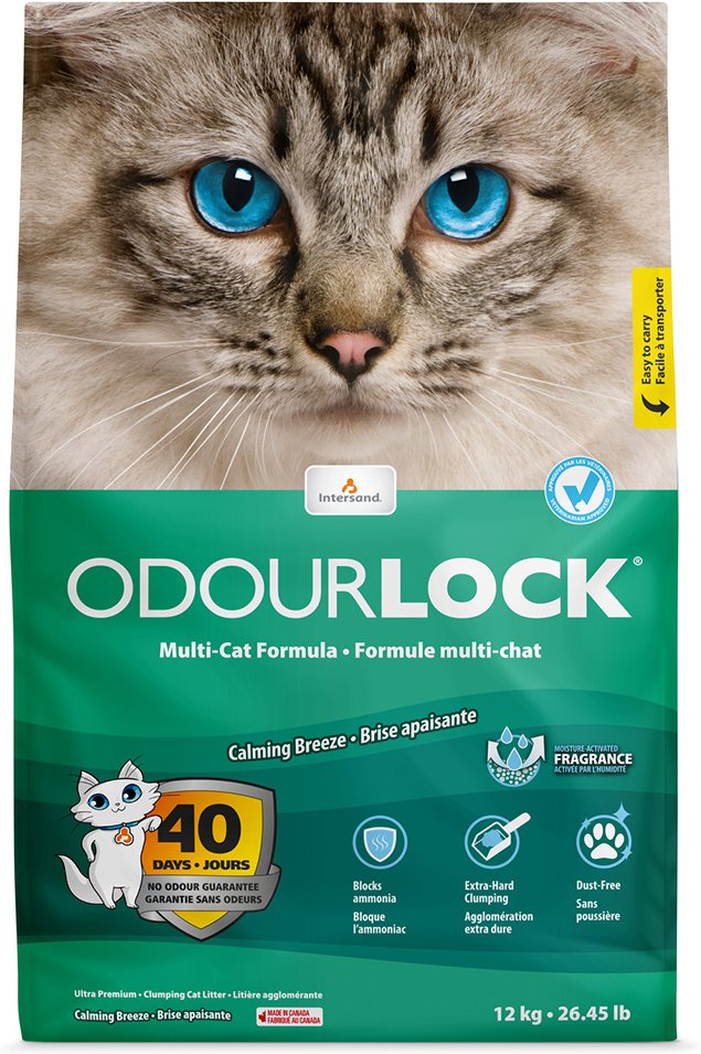 ODOURLOCK Katzenstreu Calming Breeze - 2 x 12 kg