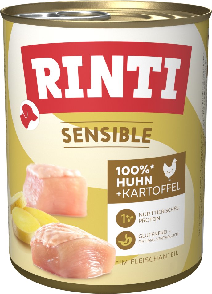 Sparpaket: RINTI Sensible 12 x 800 g - Huhn & Kartoffel
