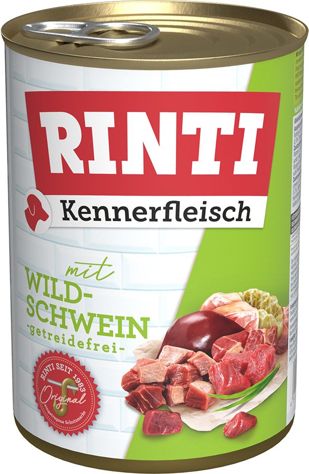 Sparpaket RINTI Kennerfleisch 24 x 400 g - Wildschwein