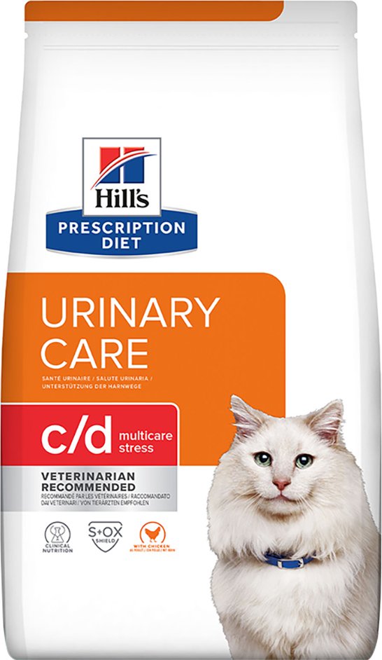 Sparpaket Hill's Prescription Diet - c/d Urinary Stress Urinary Care mit Huhn (2 x 8 kg)