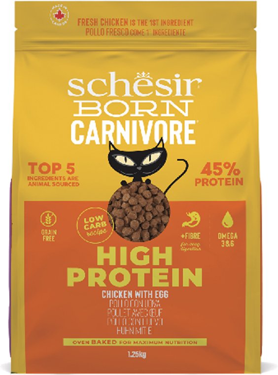 Schesir Born Carnivore High Protein Huhn mit Ei - Sparpaket: 4 x 1,25 kg