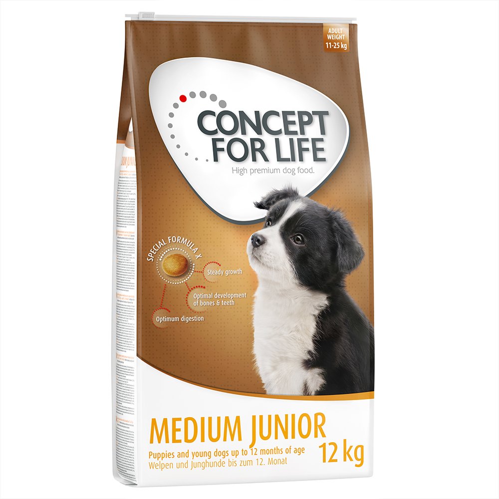 Concept for Life Medium Puppy & Junior - Sparpaket: 2 x 12 kg