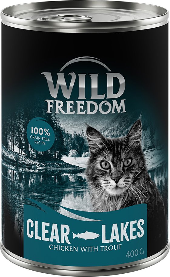 Sparpaket Wild Freedom Adult 24 x 400 g - Clear Lakes - Forelle & Huhn