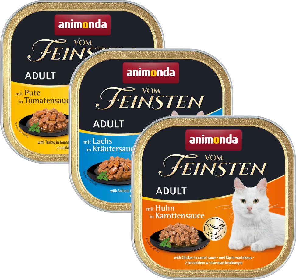 Mixpaket animonda Vom Feinsten 32 x 100 g - NoGrain in Sauce (3 Sorten)