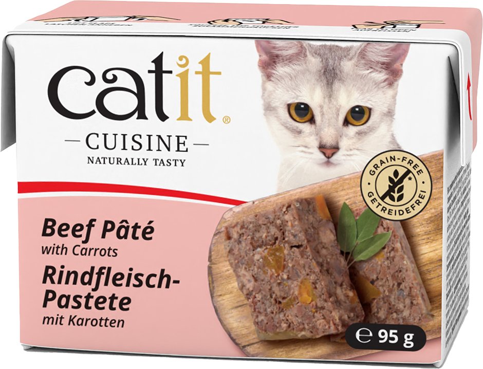 Catit Cuisine Pastete 12 x 95 g - Rind mit Karotten