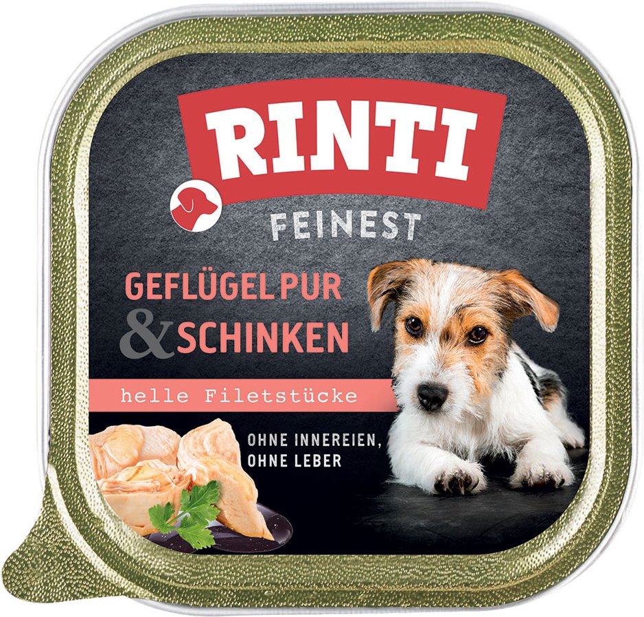 Megapack RINTI Feinest Schälchen 44 x 150 g - Geflügel & Schinken