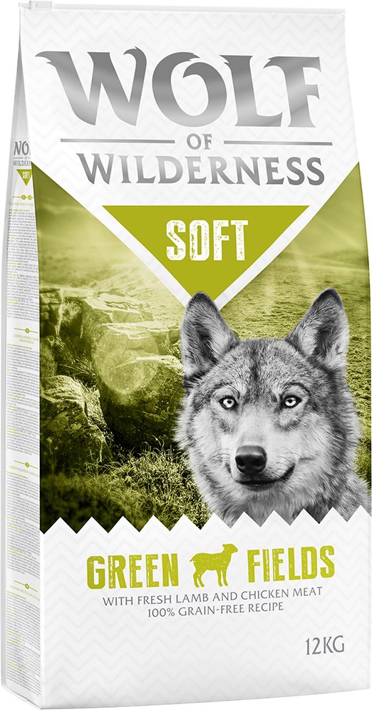 Thumbnail - Wolf of Wilderness "Soft - Green Fields" Lamm - getreidefrei - Sparpaket: 2 x 12 kg