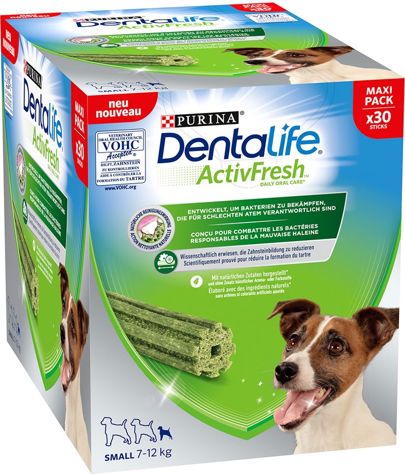 PURINA Dentalife Active Fresh Tägliche Zahnpflege-Snacks für kleine Hunde - Sparpaket: 60 Sticks