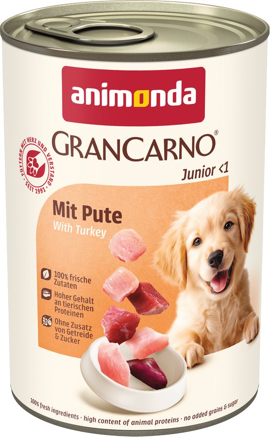 Sparpaket animonda GranCarno Original 24 x 400 g - Junior: mit Pute