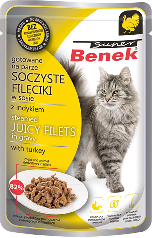 Super Benek Filets in Soße 28 x 85 g - Truthahn