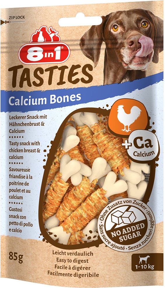 8in1 Tasties Huhn Calcium Bones - Sparpaket: 6 x 85 g