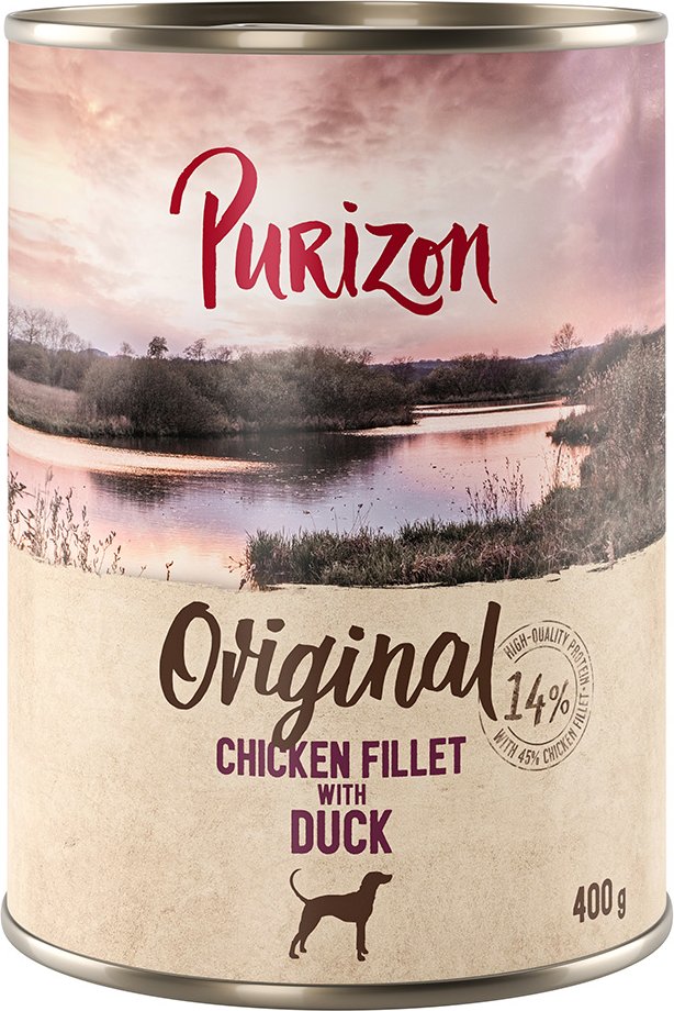 Thumbnail - Purizon Original Adult 6 x 400 g - NEU: Hühnerfilet mit Ente, Karotten und Brombeeren