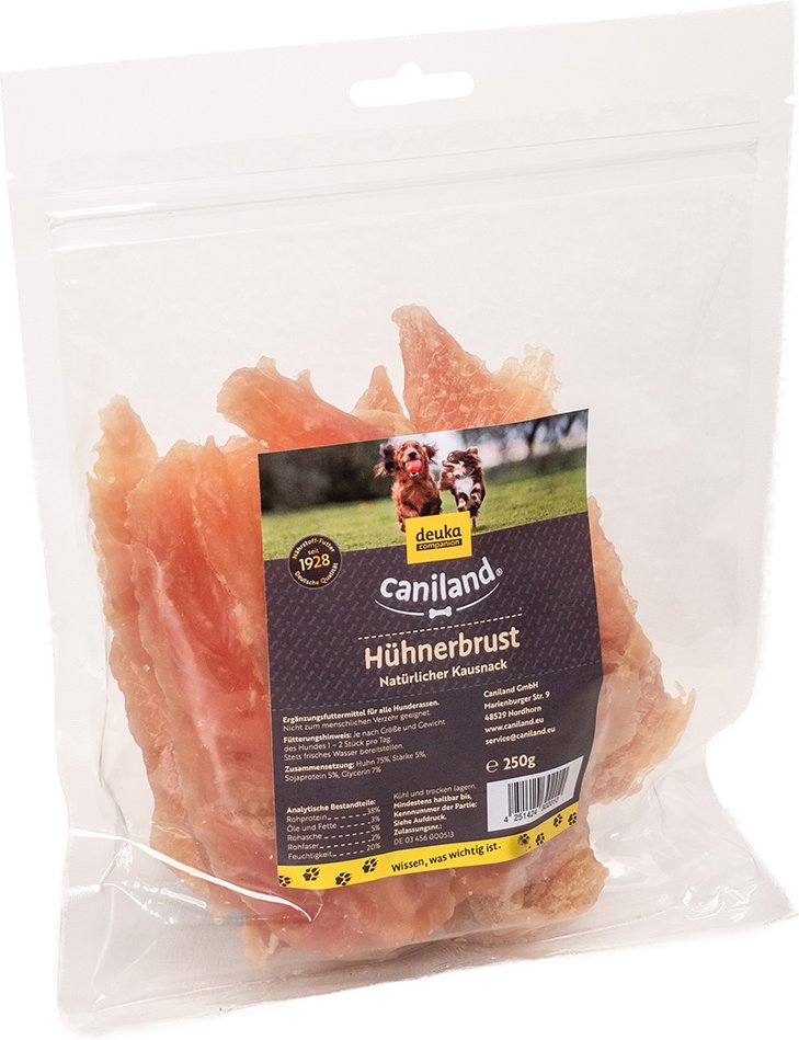 Caniland Hühnerbrust in Streifen - Sparpaket: 6 x 250 g