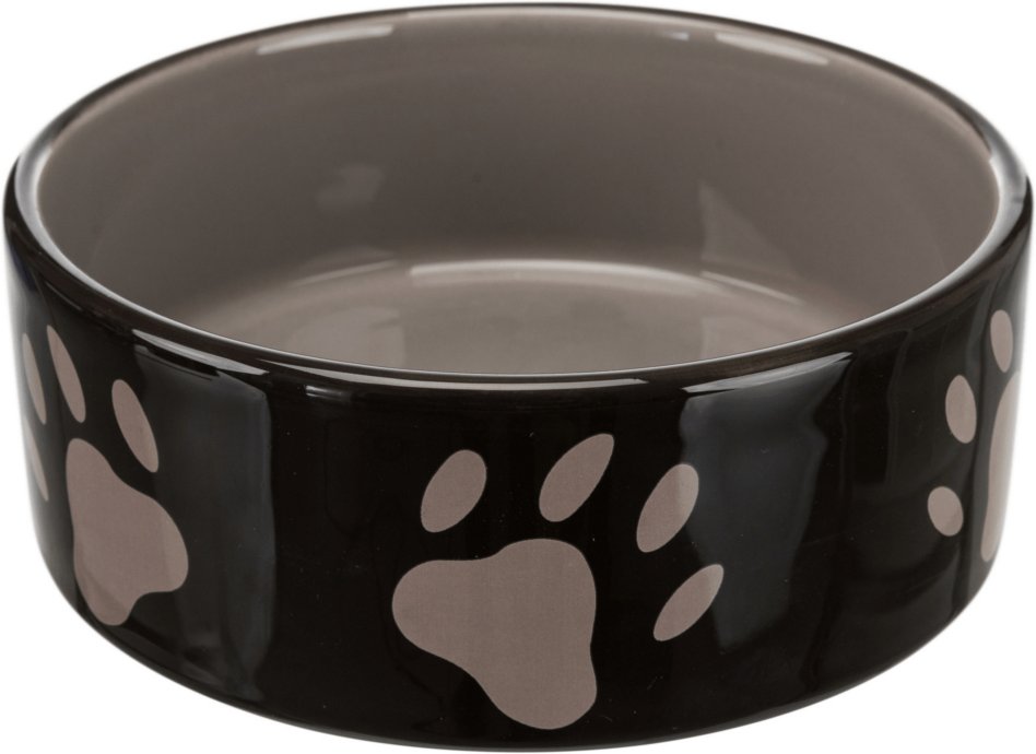 Trixie Keramik Fressnapf mit Pfoten - 800 ml, Ø 16 cm