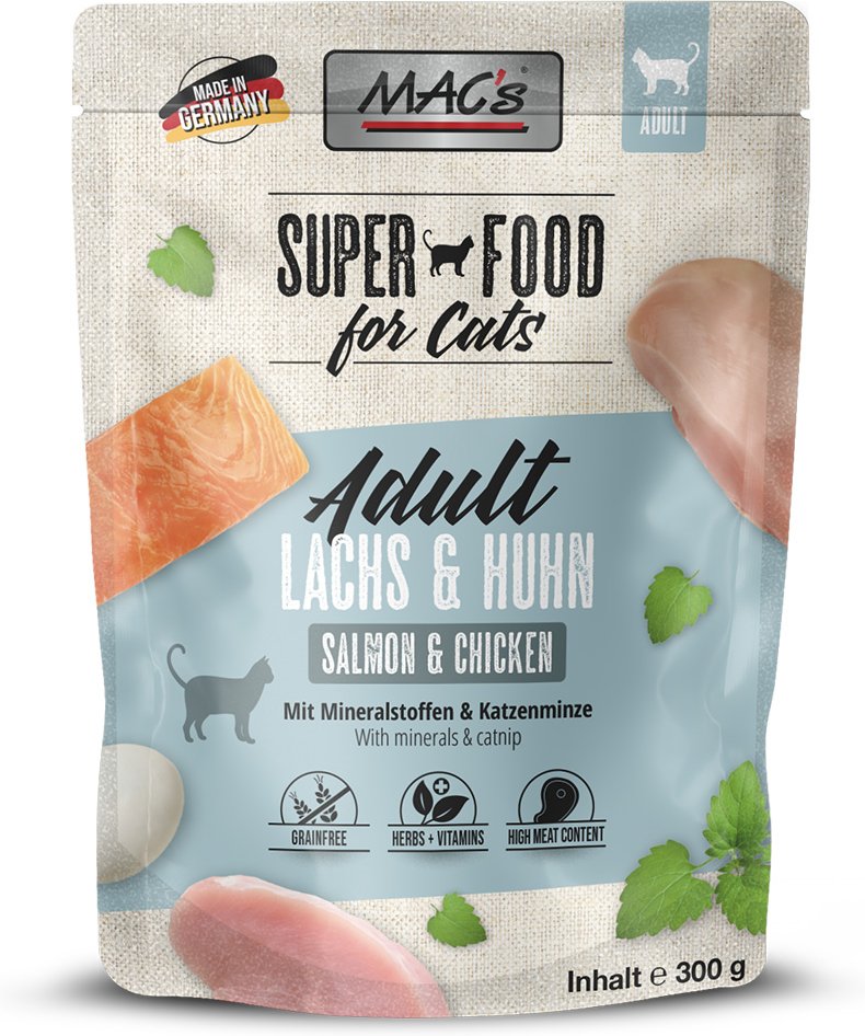 MAC´s Cat Pouch 6 x 300 g - Lachs & Huhn