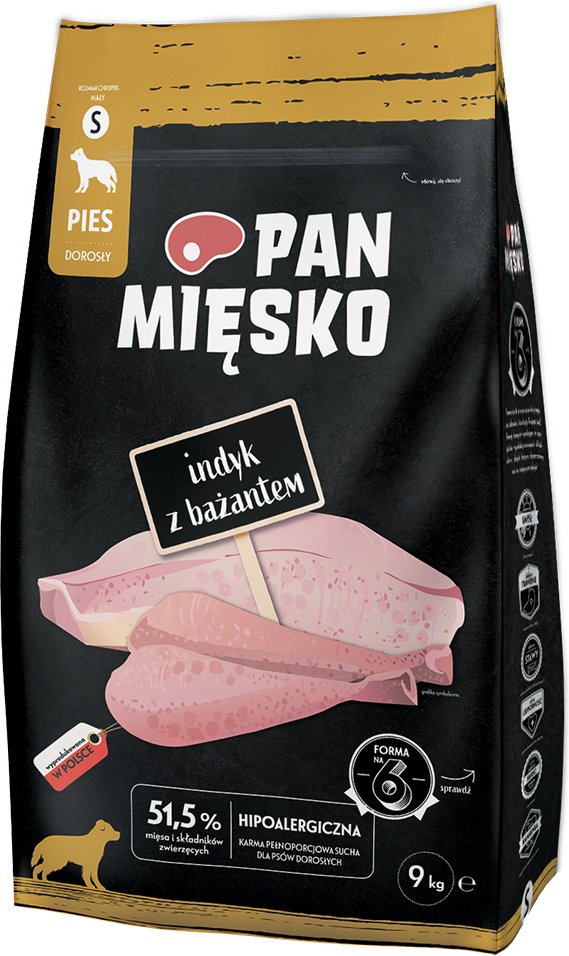 Pan Mięsko Small Truthahn mit Fasan - 9 kg
