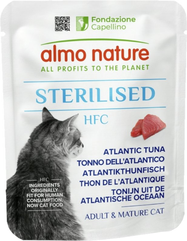 Sparpaket Almo Nature HFC Sterilised 24 x 50 g - Atlantikthunfisch