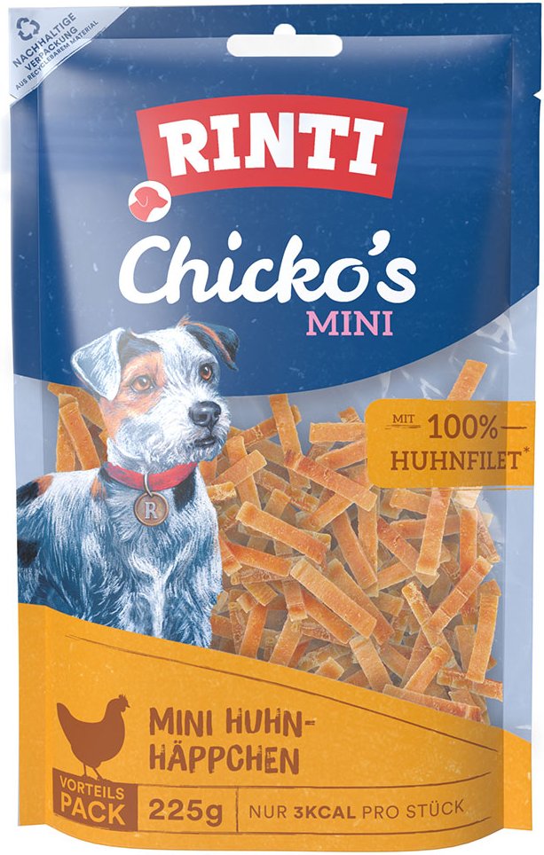 Thumbnail - RINTI Chicko's Mini - Sparpaket: Huhn-Häppchen 4 x 225 g
