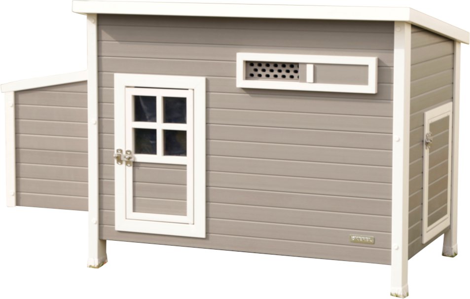 Kerbl Hobbyfarming ECO Kunststoffstall Barney für Hühner - L 137 x B 73 x H 83 cm