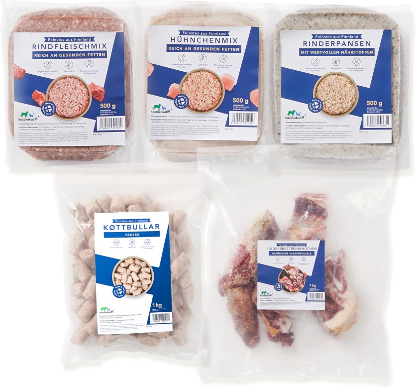 Haustierkost Probierpaket Finnland für Barfer - 5 kg