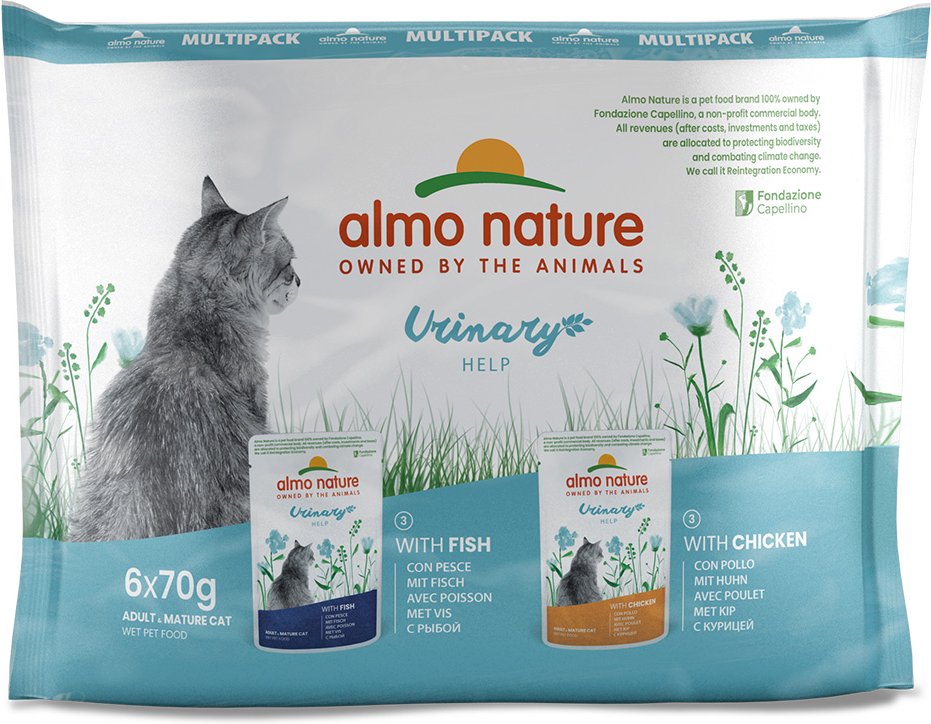 Almo Nature Holistic Urinary Help 24 x 70 g Fisch & Huhn