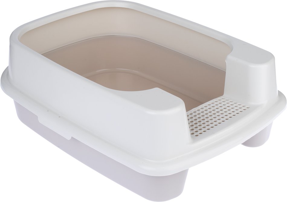 TIAKI Schalentoilette Toyger - creme / hellgrau